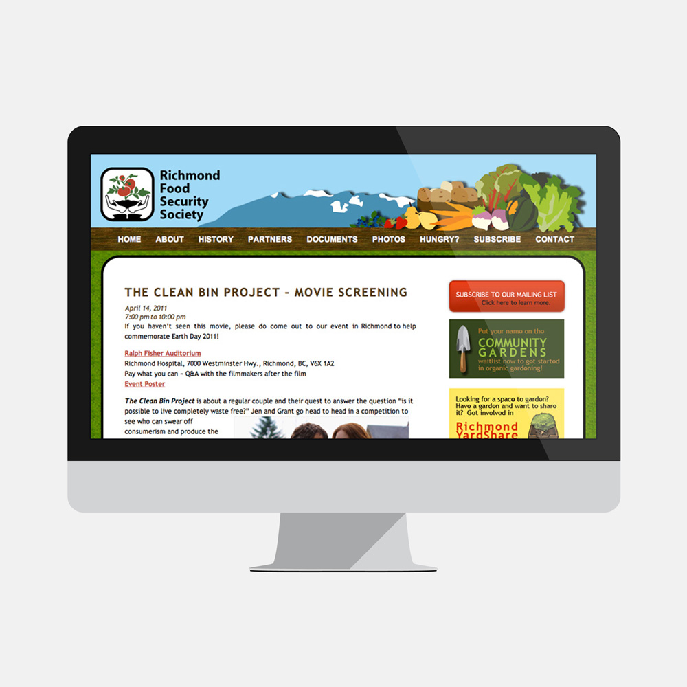 Richmond Food Security Society Website